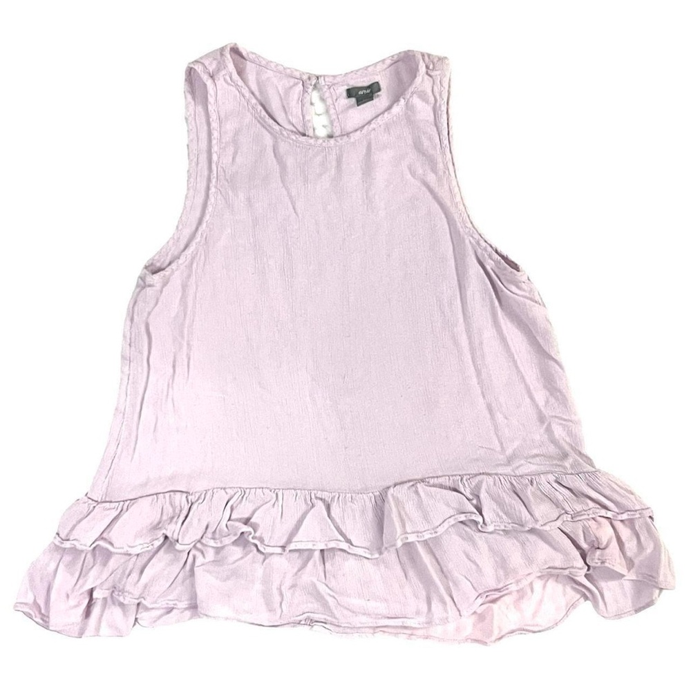 Aerie Lilac Ruffle Peplum Top Size Small